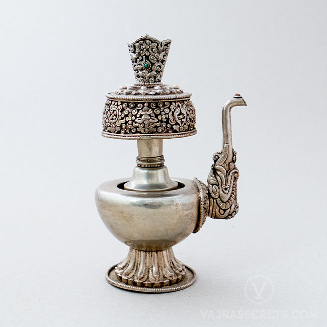 Silver Plated Bumpa with Antique Finish, 6.5 inch