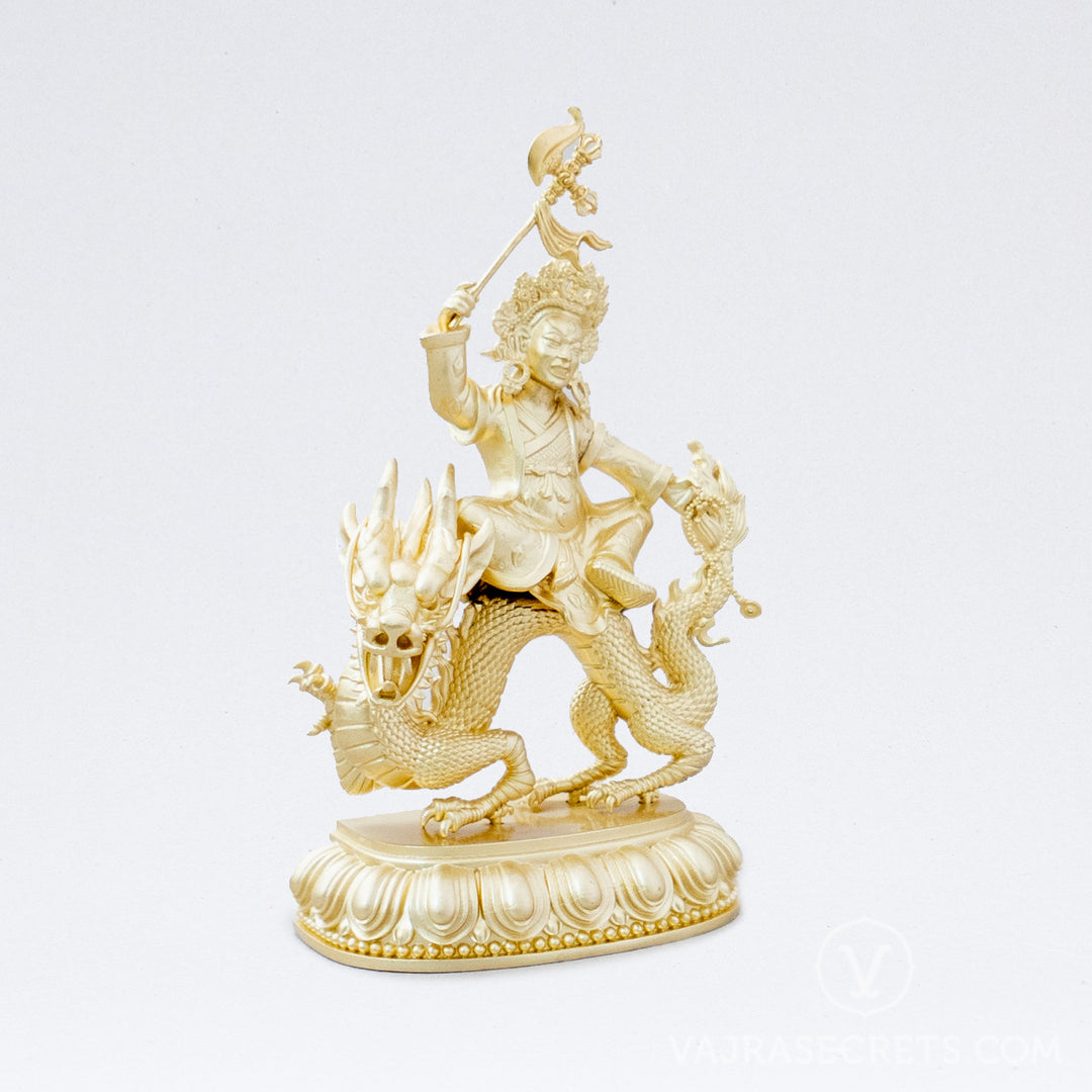 Wangze Brass Statue with Gold Finish, 6 inch