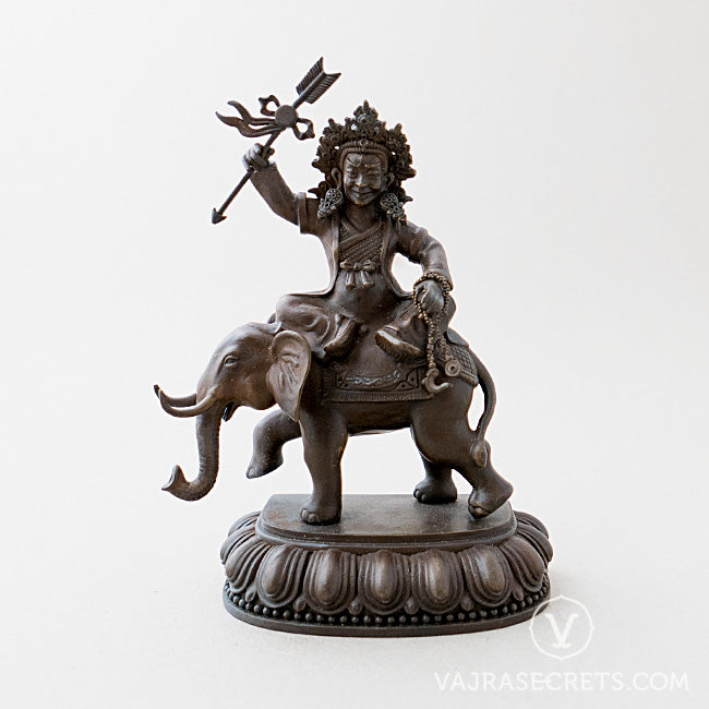 Shize Brass Statue with Oxidised Finish, 6 inch