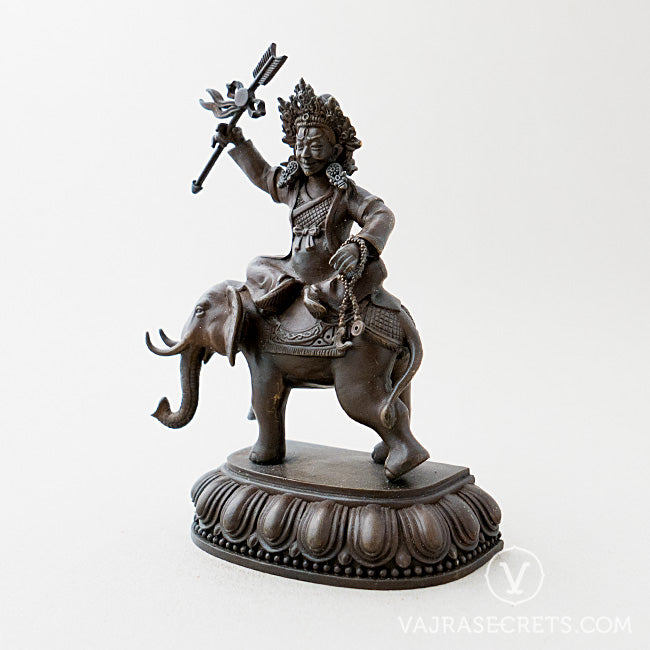 Shize Brass Statue with Oxidised Finish, 6 inch