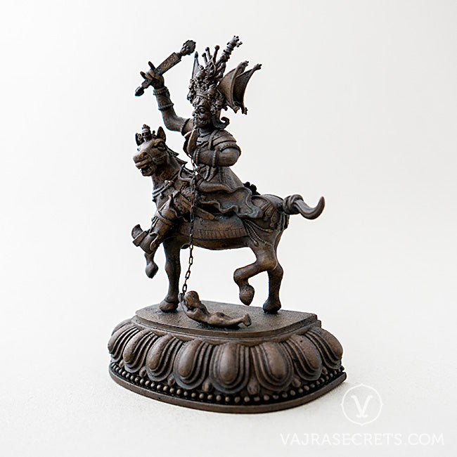 Setrap Brass Statue with Oxidised Finish, 5 inch