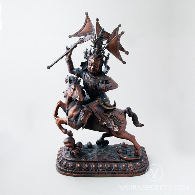 Setrap Brass Statue with Oxidised Finish, 18 inch