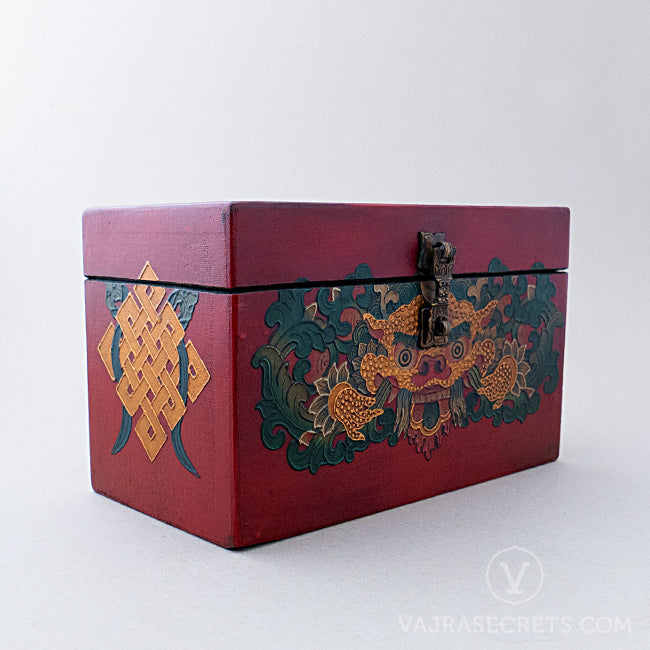 Tibetan Box with Dragon Motif
