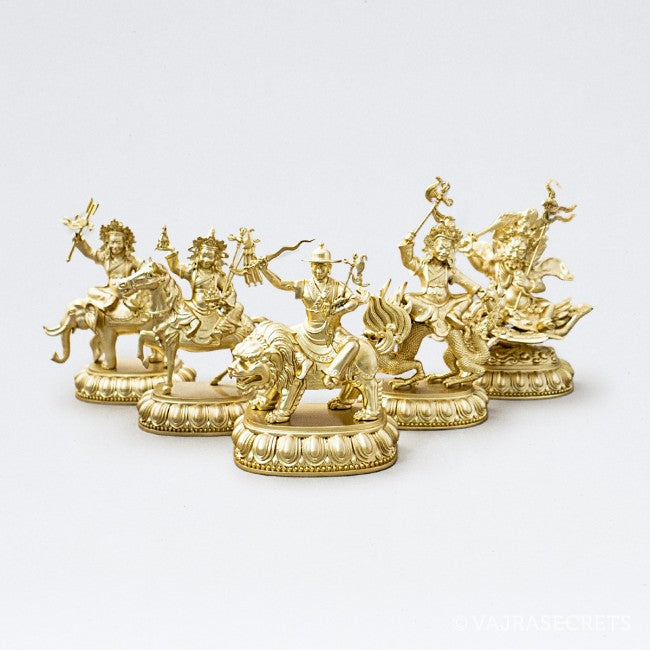 Dorje Shugden Five Families Collection with Gold Finish – Vajrasecrets