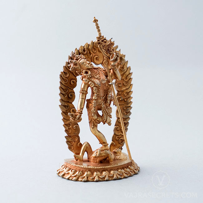 Vajrayogini (Maitri Kacho) Gold Statue, 3.5 inch