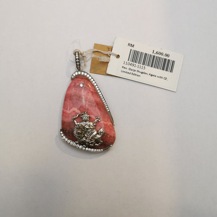 Blessed Limited Edition Dorje Shugden Agate Pendant