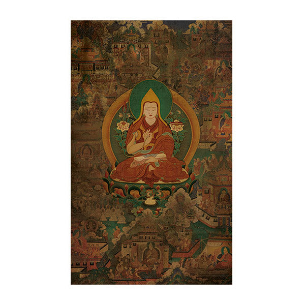 Lama Tsongkhapa Life Story Thangka Print (Set of 15)