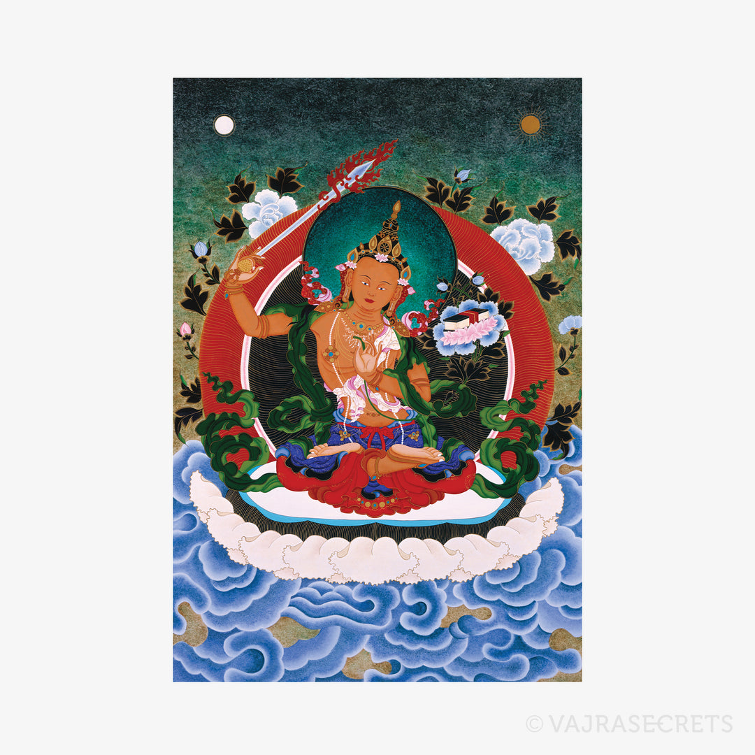 Manjushri Thangka Print