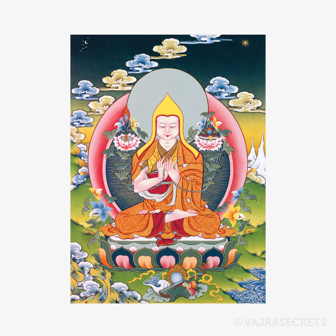 Lama Tsongkhapa Thangka Print