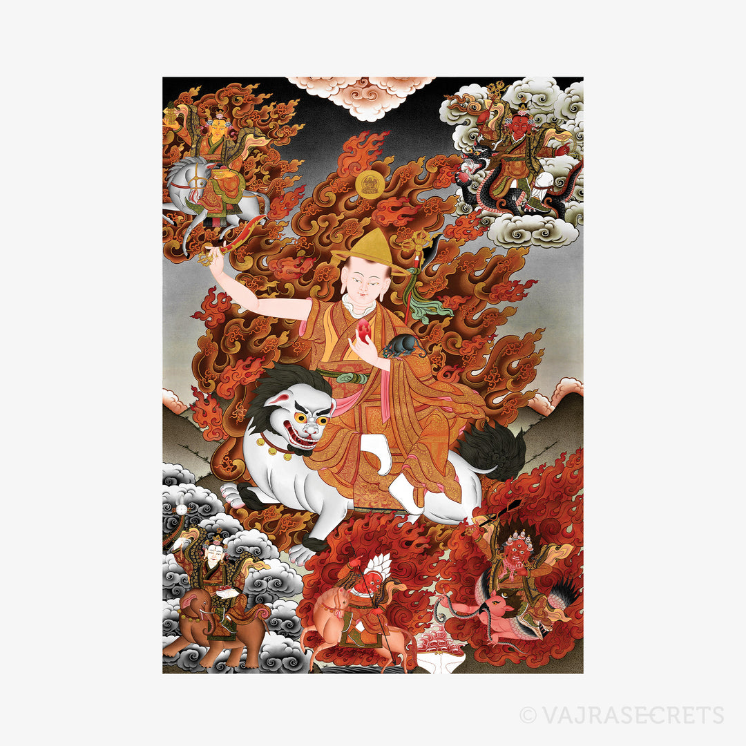 Dorje Shugden Peaceful Thangka Print