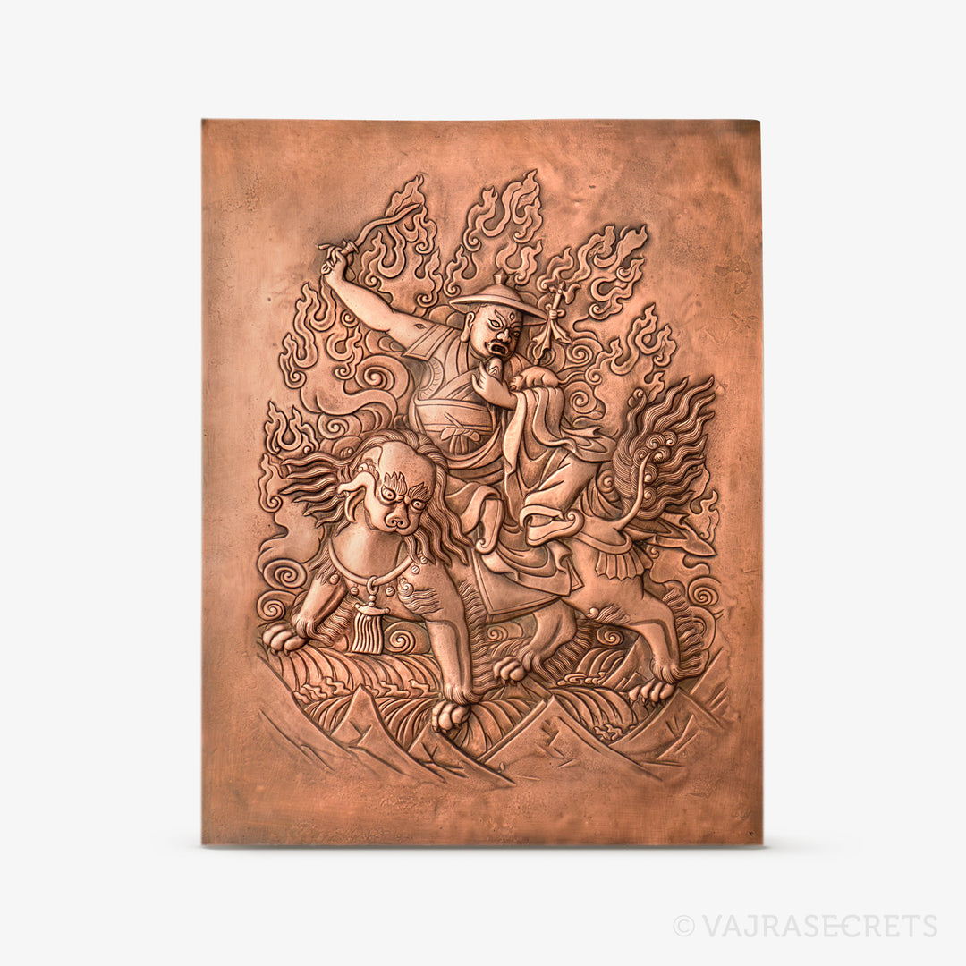 Dorje Shugden Copper Etching - Tsem Rinpoche Collection