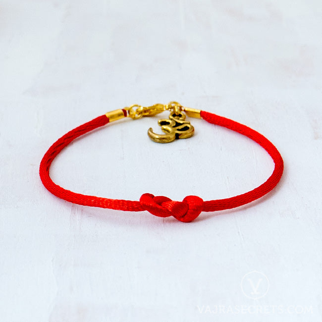 OM Protection String Bracelet, Gold