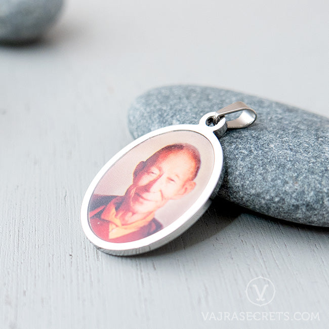 Trijang Rinpoche Stainless Steel Pendant