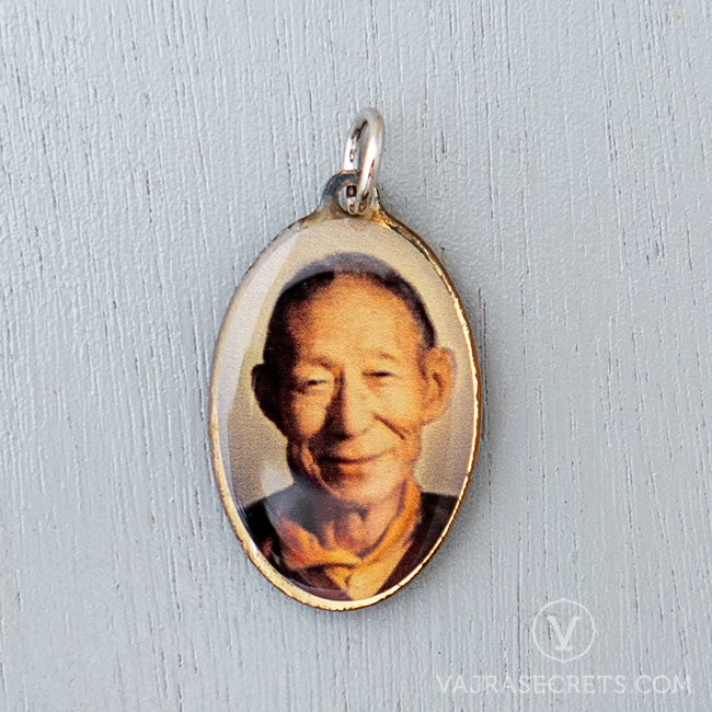 Trijang Rinpoche & Zong Rinpoche Double-Sided Pendant