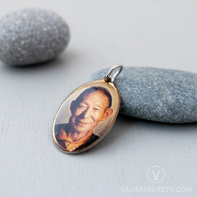 Trijang Rinpoche & Zong Rinpoche Double-Sided Pendant