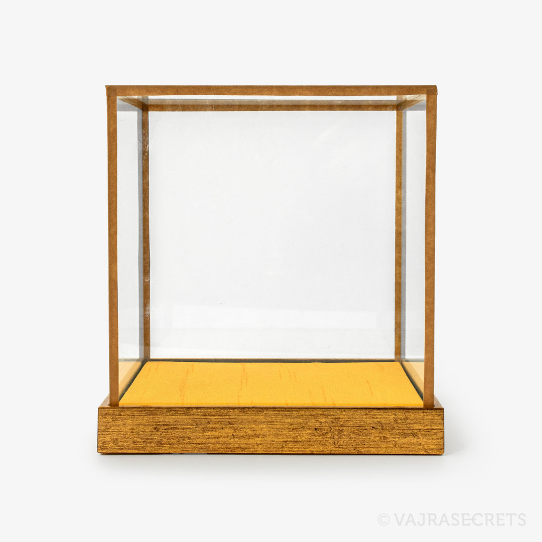 Wealth Vase Glass Casing, Gold