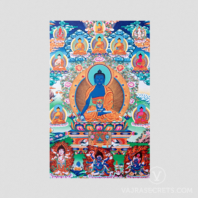 Medicine Buddha Thangka Print