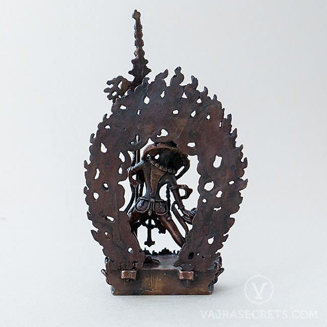 Vajrayogini Copper Statue with Oxidised Finish, 6.5 inch