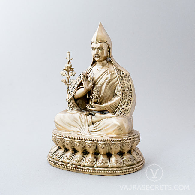 Tulku Drakpa Gyaltsen Brass Statue, 9.5 inch