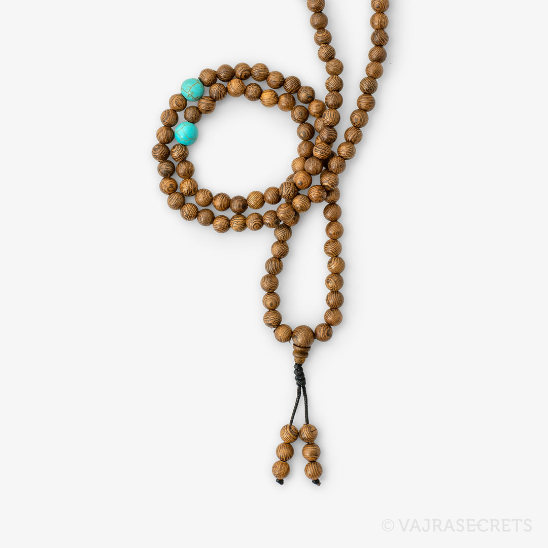 Wenge Wood Mala, 6 mm