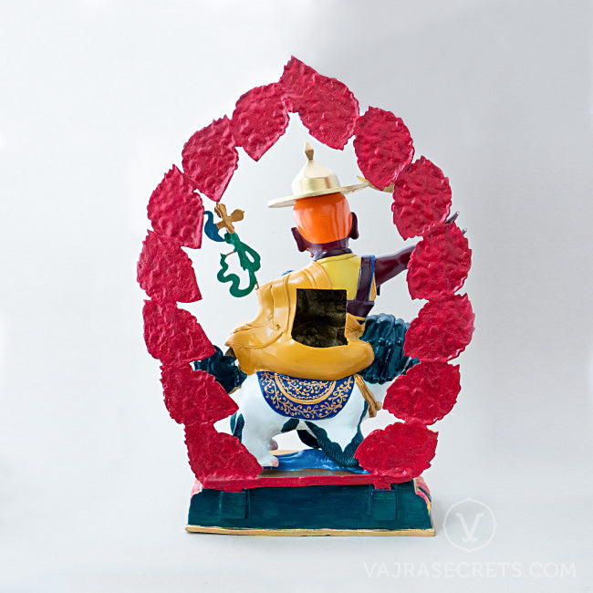 Blessed Wrathful Dorje Shugden Colourful Brass Statue, 21 inch