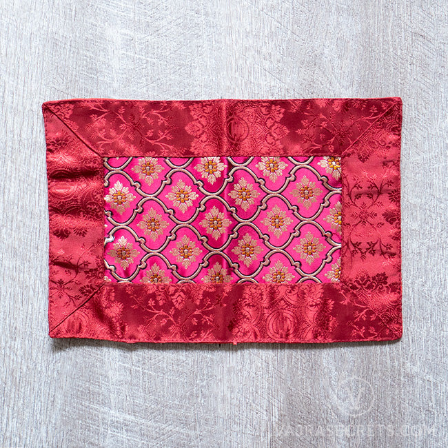 Tibetan Brocade Ritual Mat, 8 x 12 inch
