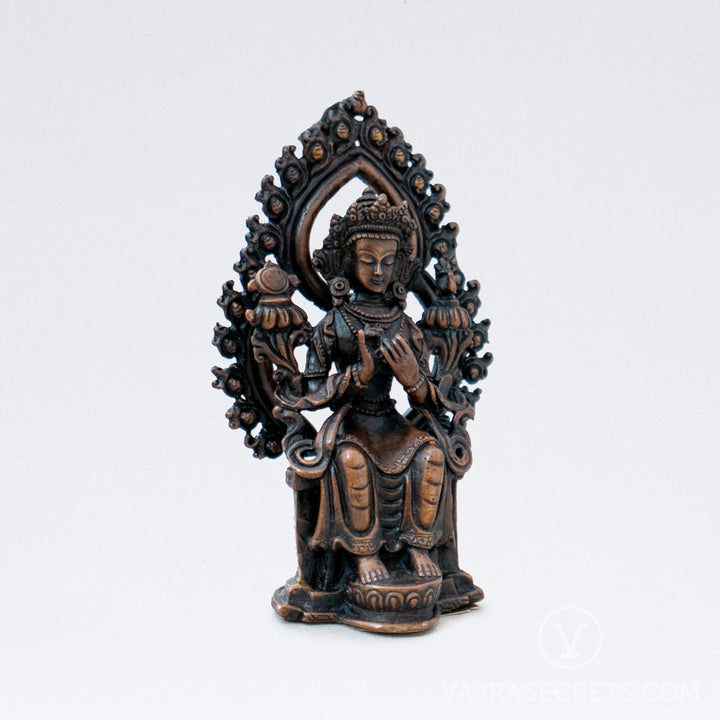 Maitreya Copper Statue, 4.5 inch