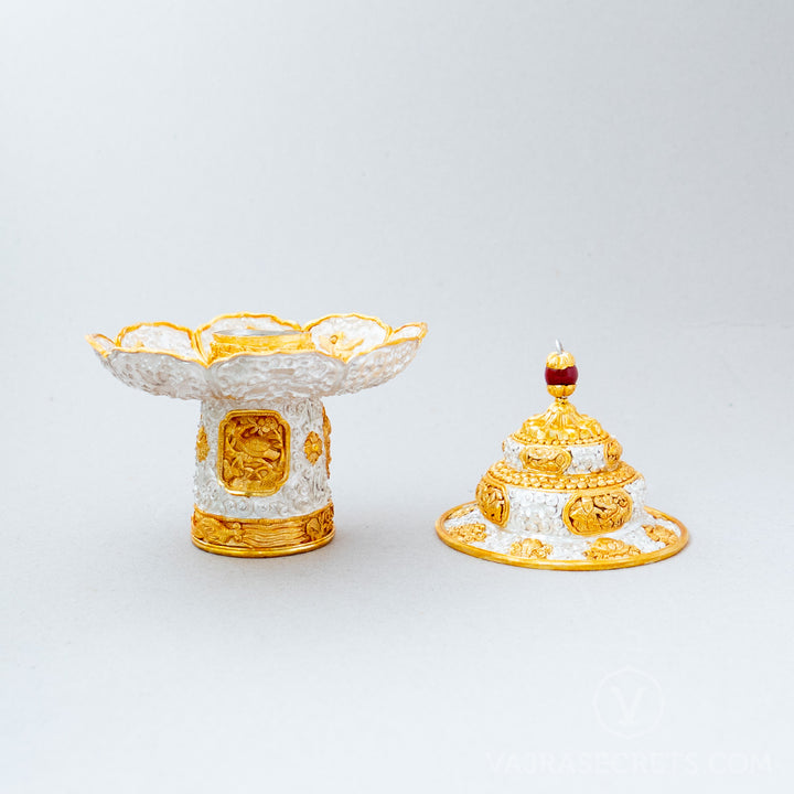 Gold and Silver Plated Lama Cup Stand