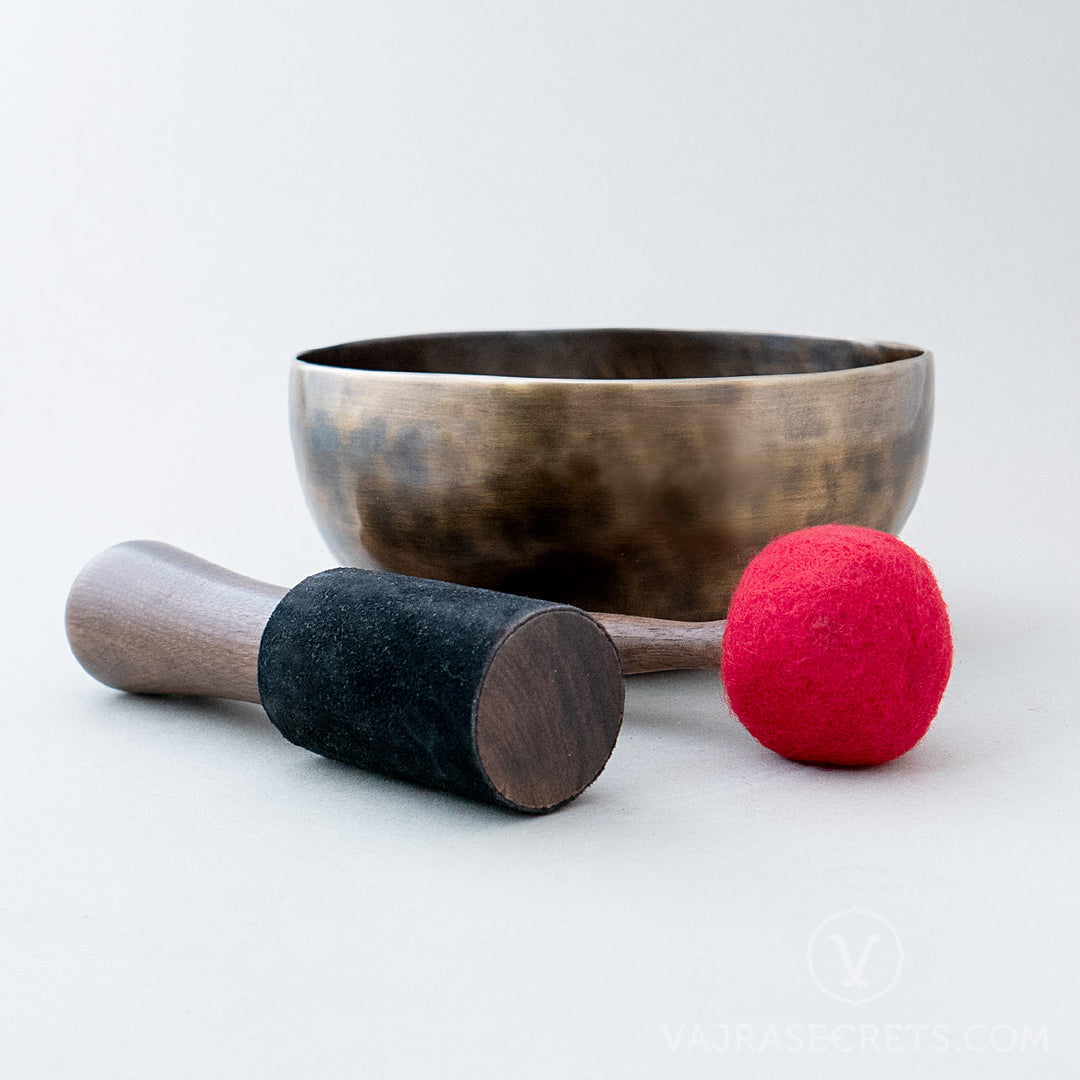 A-Note Singing Bowl with Antique Finish, 9 inch