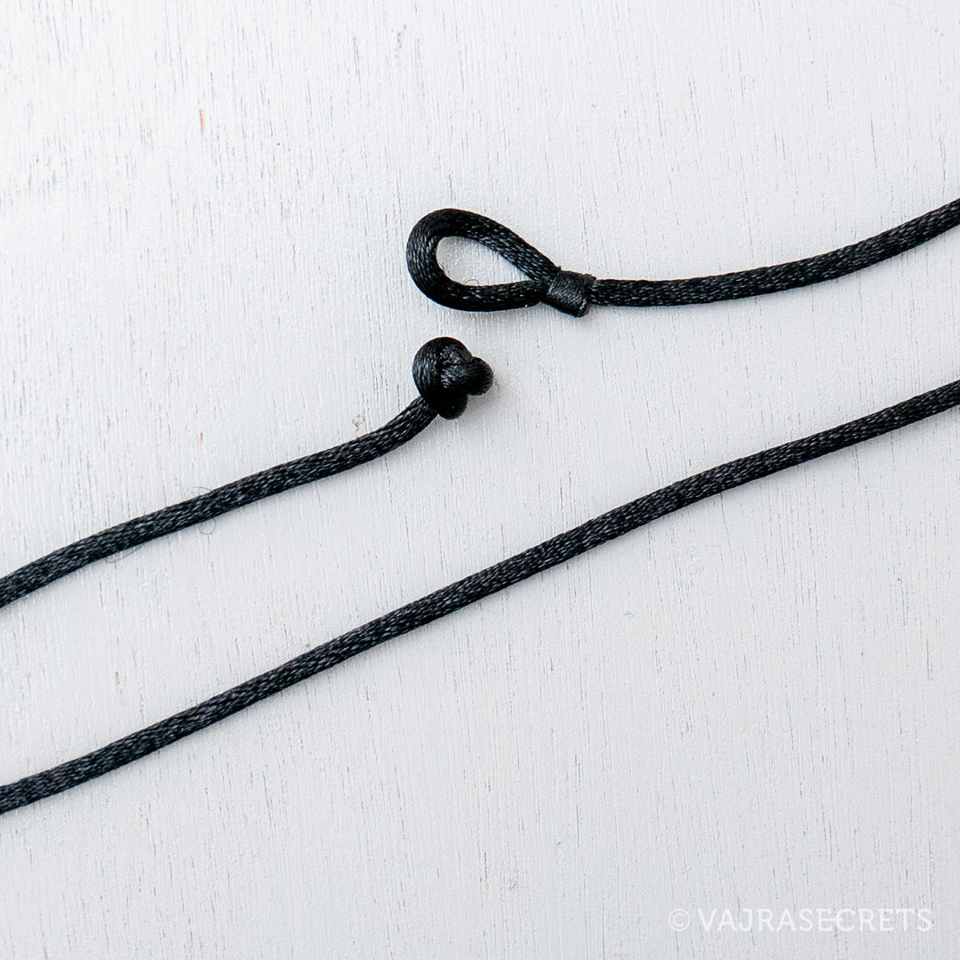 Simple Cord Necklace, Black