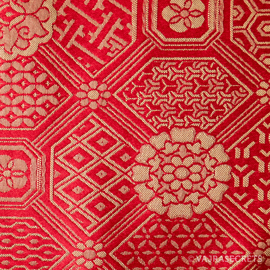 Tibetan Brocade Prayer Table Cover, 11 x 19 inch