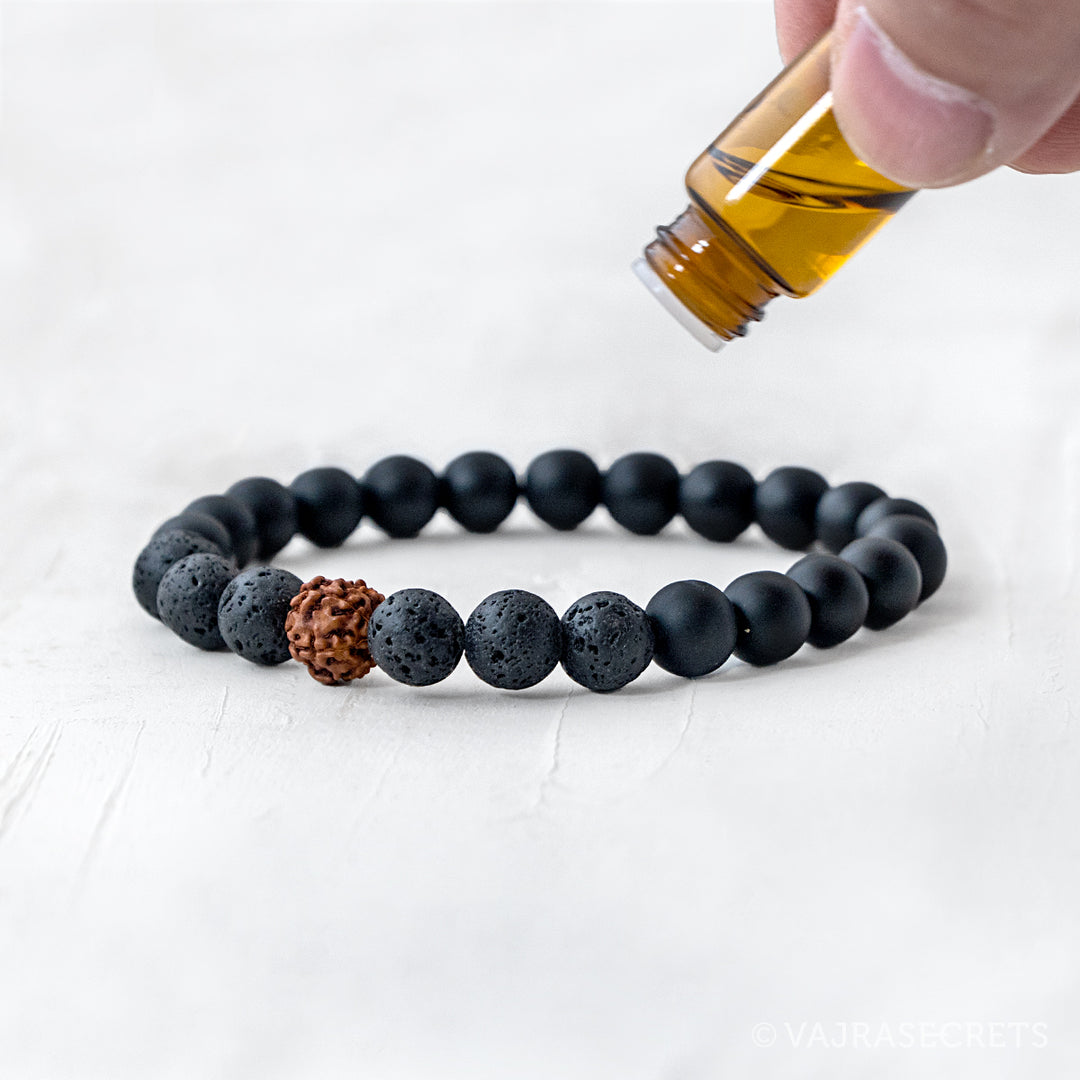 Blessed Lava Stone Mala Bracelet – Vajrasecrets