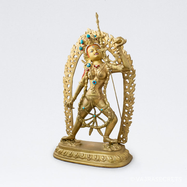Vajrayogini Brass Statue with Jewels, 16 inch