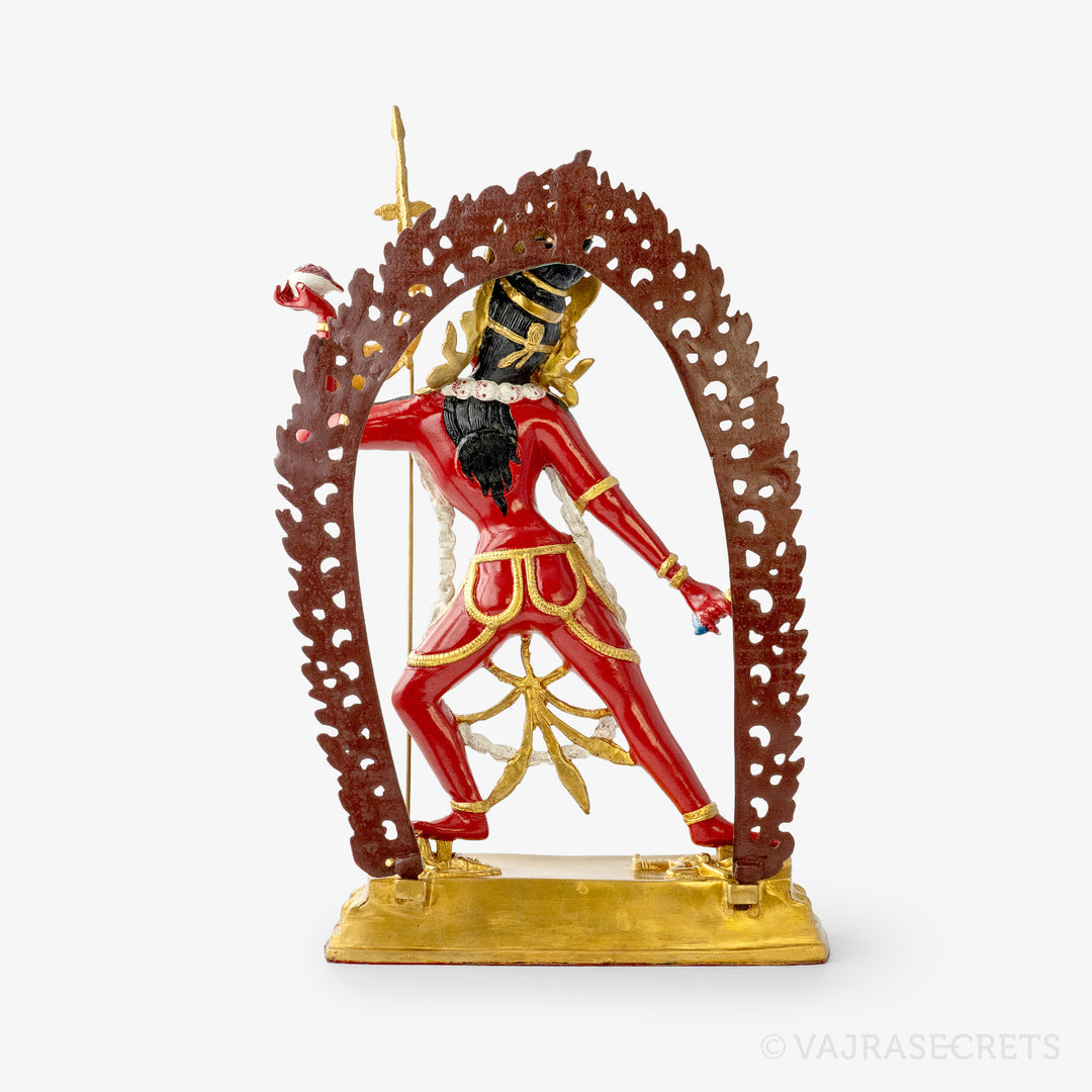Blessed Vajrayogini Colourful Brass Statue, 17 inch