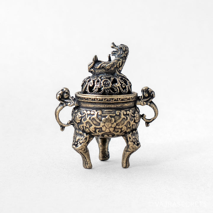 Miniature Pixiu Metal Incense Burner