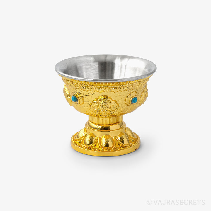 Gold Finish Alloy Offering Bowls, 2.5 inch (Set of 8)