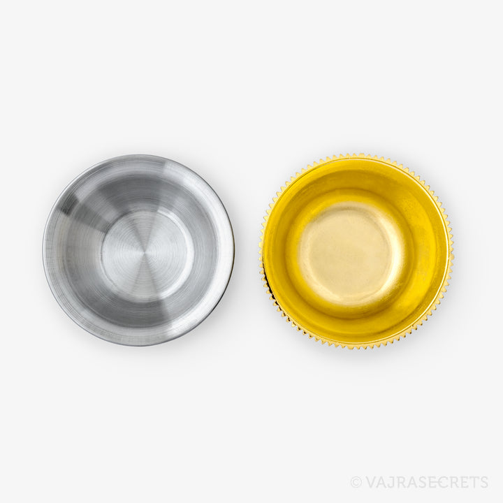 Gold Finish Alloy Offering Bowls, 4.25 inch (Set of 8)