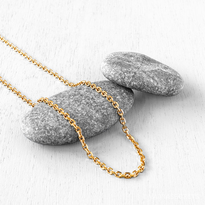 18K PVD Gold Rolo Chain