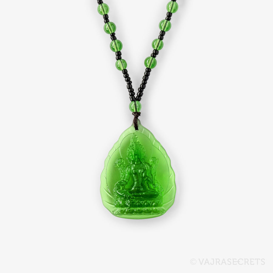 Green Tara Crystal Car Buddha – Vajrasecrets - Main Image