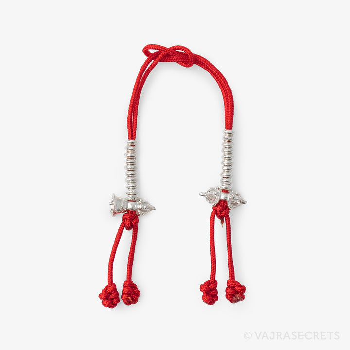 Vajra and Bell Sterling Silver Mala Counter