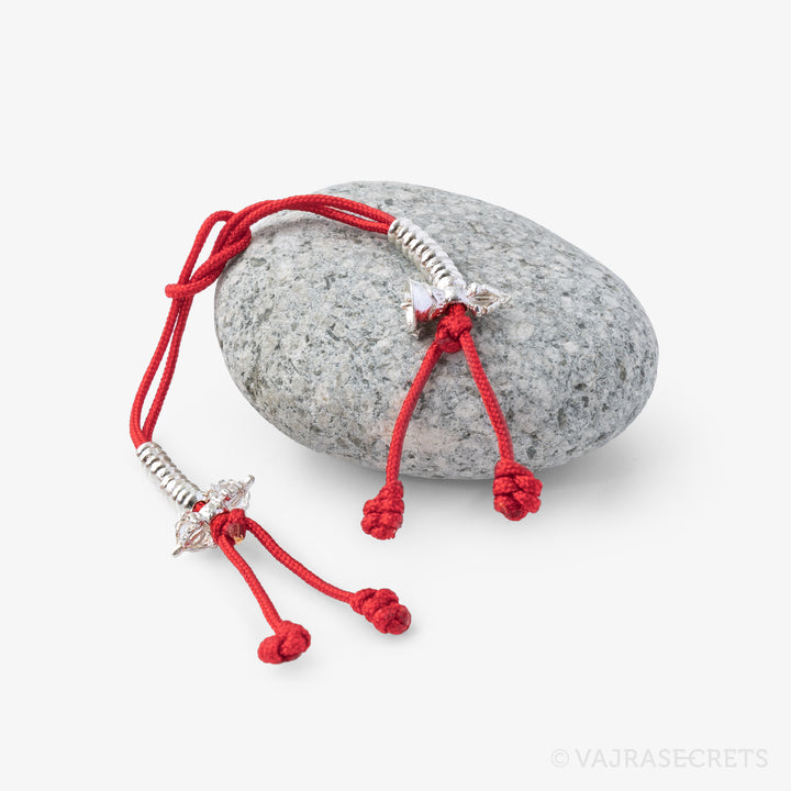 Vajra and Bell Sterling Silver Mala Counter