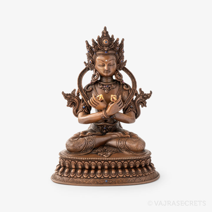 Vajradhara Copper Statue, 8 inch