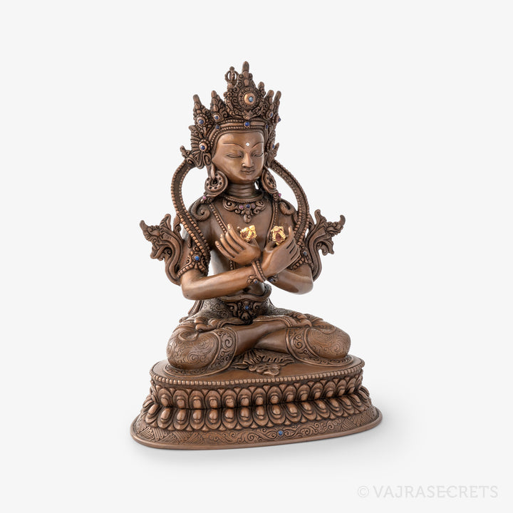 Vajradhara Copper Statue, 8 inch