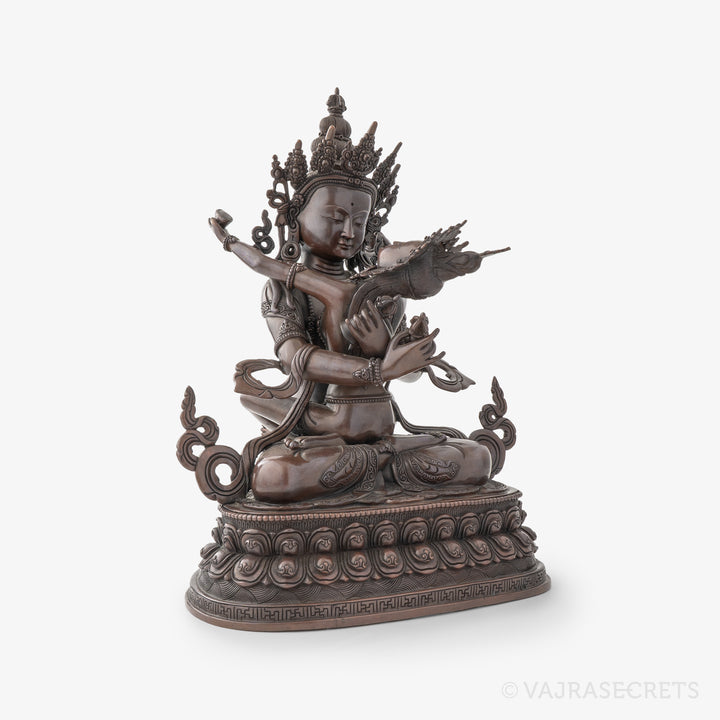 Vajradhara Yab Yum Copper Statue, 13 inch
