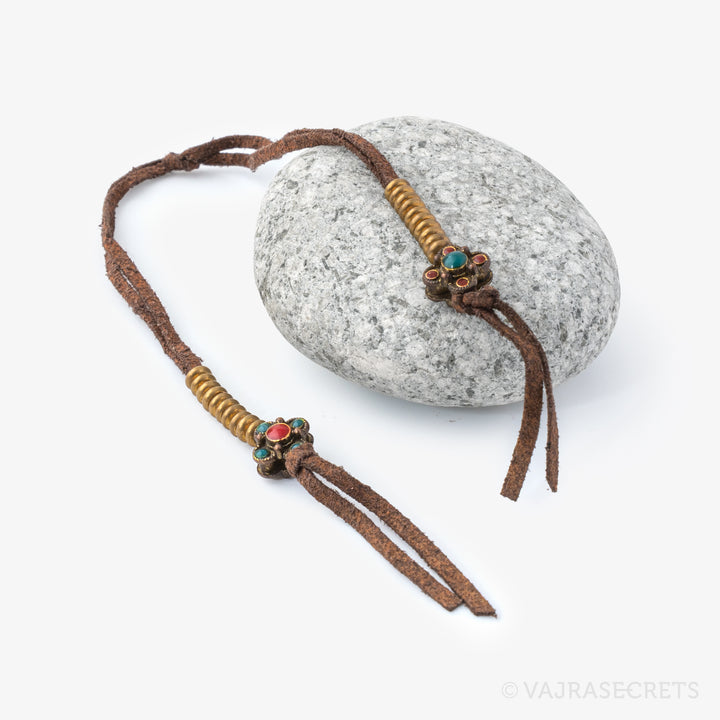 Flower Brass Mala Counter