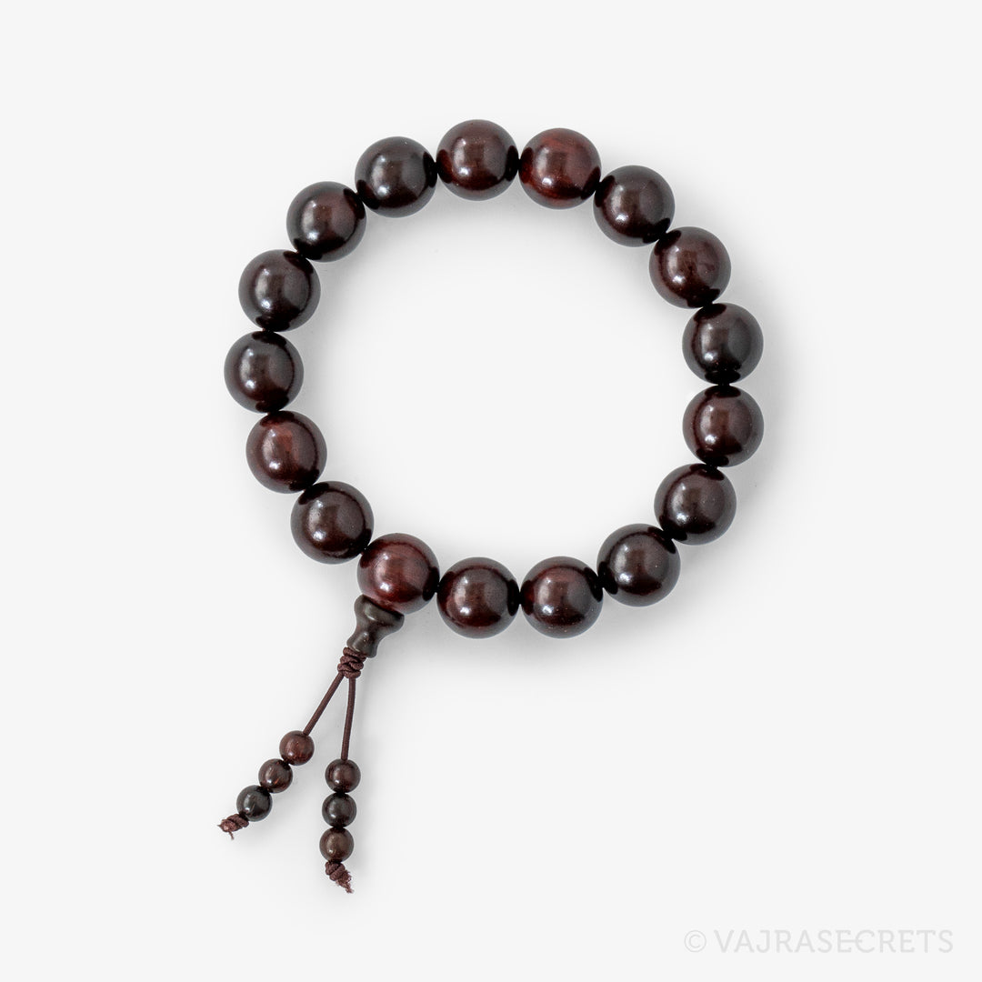 Purple Sandalwood Mala Bracelet, 12 mm