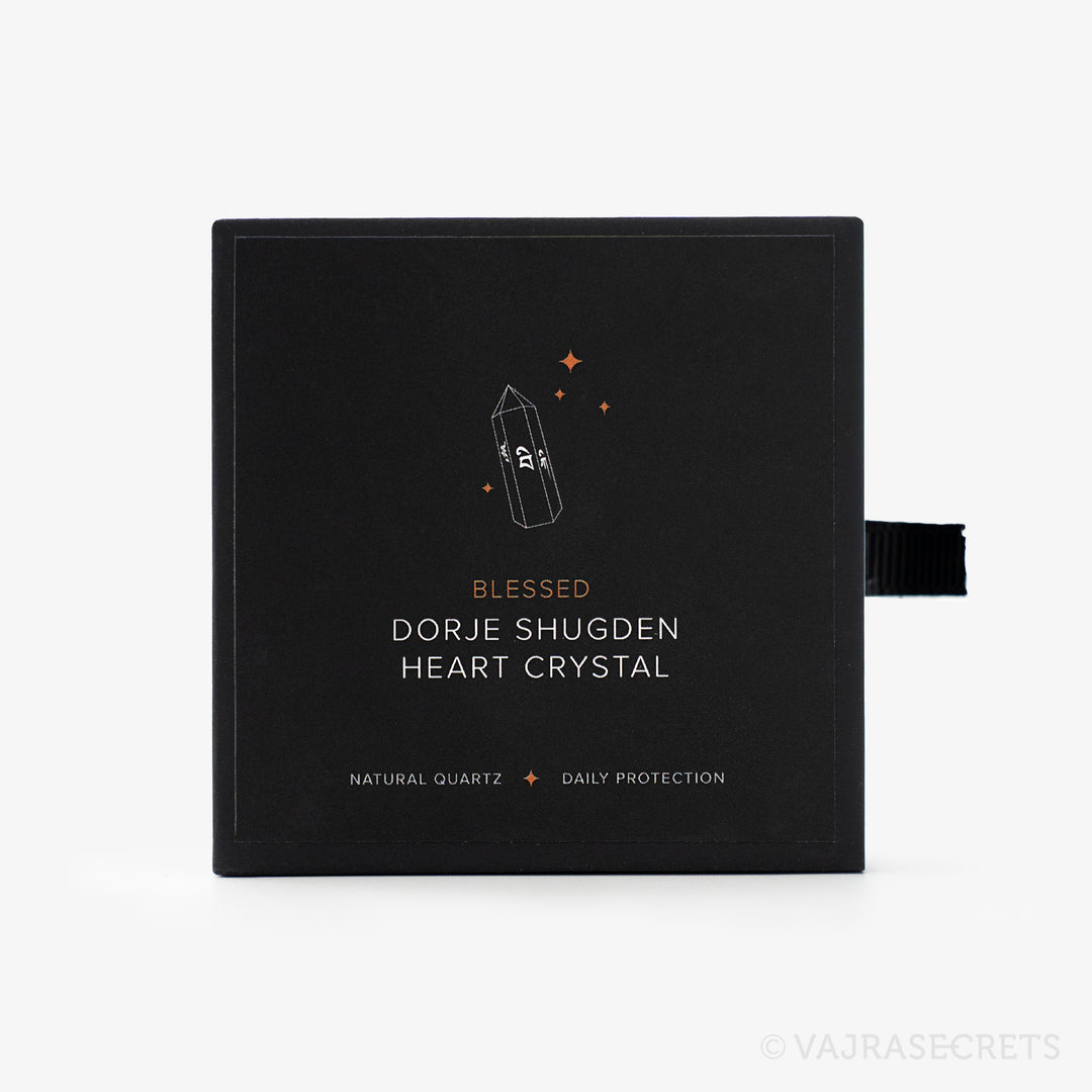Blessed Dorje Shugden Heart Crystal