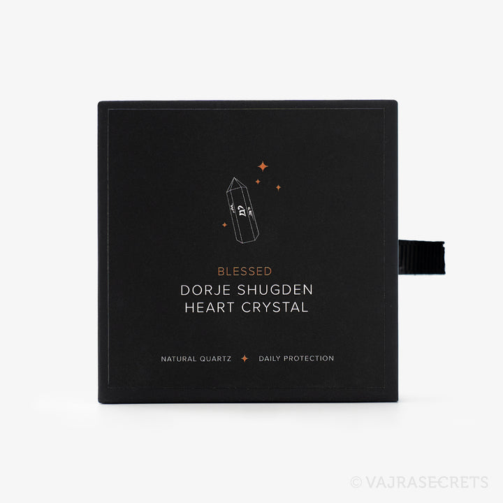 Blessed Dorje Shugden Heart Crystal