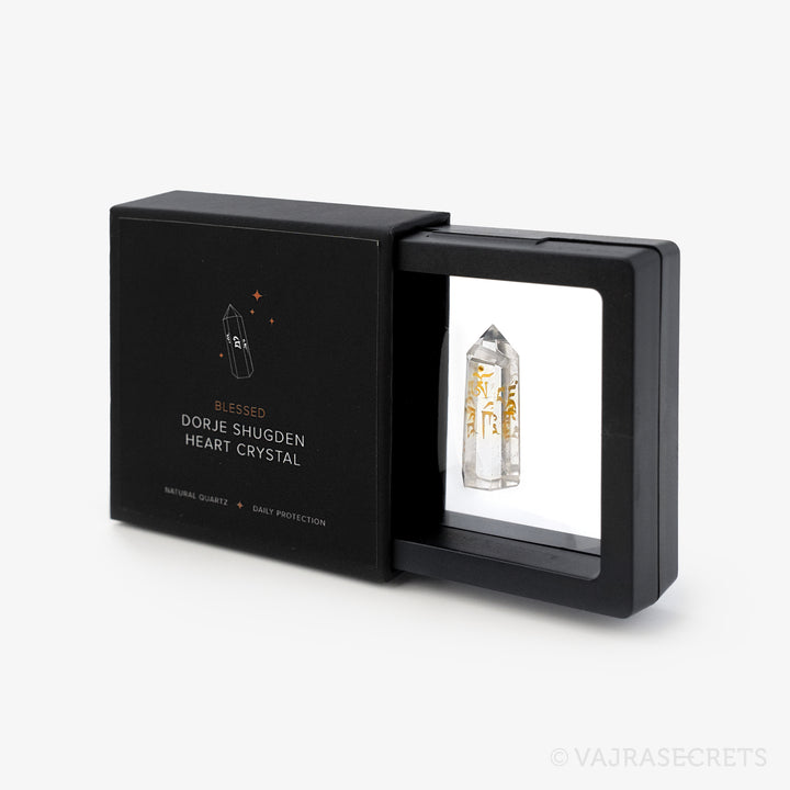Blessed Dorje Shugden Heart Crystal