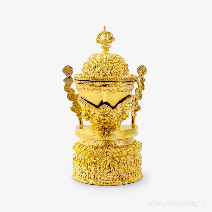 Gold Plated Kapala, 6.25 inch